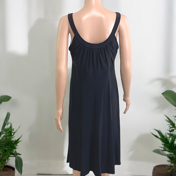 Rena Rowan Black Jewel Neckline Jersey Sleeveless Dress - Picture 9 of 16